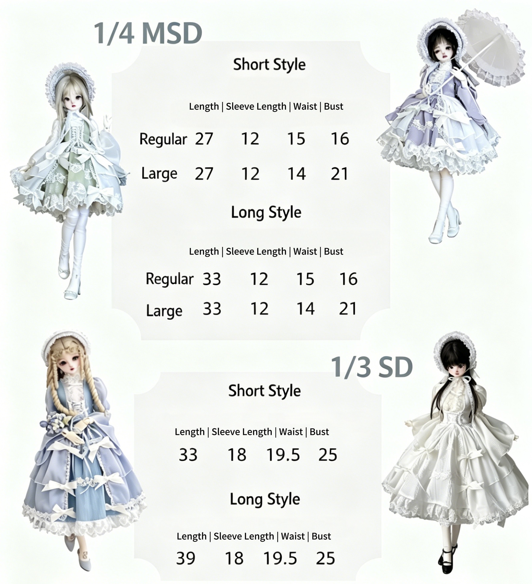 hymn of ornate bloom | bjd lolita bridal gown for 1/3 & 1/4 dolls